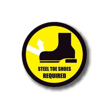 Ergomat 20in CIRCLE SIGNS - Steel Toe Shoes Required DSV-SIGN 400 #0165 -UEN